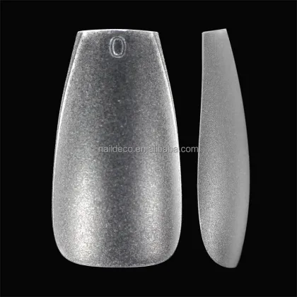 NADECO Gel Tips Full Cover Long Coffin Artificial Fingernails