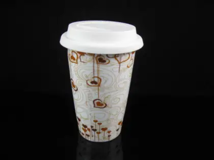 YF11020 thermos ceramic coffee mug