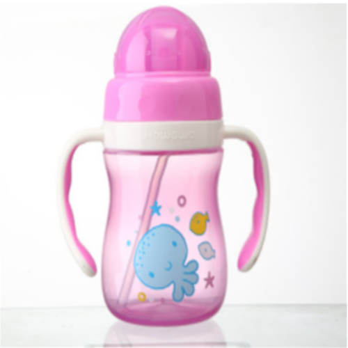 Botella de bebida de agua para niños Baby Straw Cup