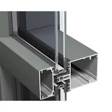 Aluminium curtain wall frame