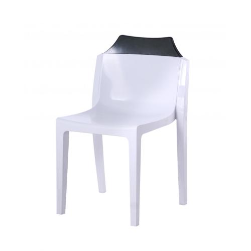 French design transparent plastic PC chair with cap