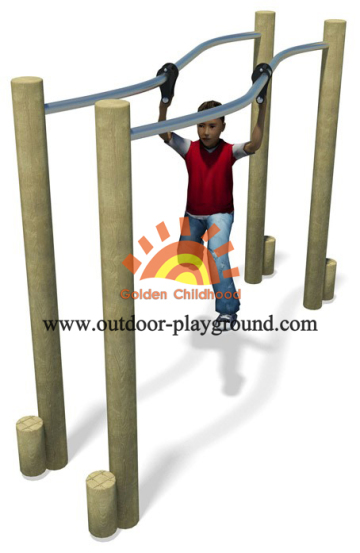 Outdoor Playground Parallel Bars Balance Structure For Kids