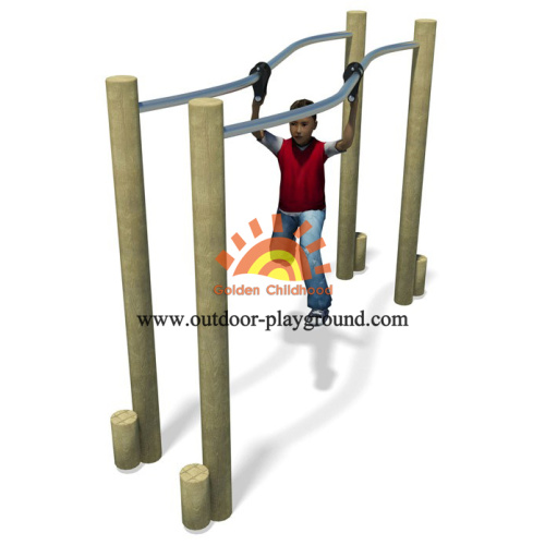 Structure d&#39;équilibre de barres parallèles de terrain de jeu extérieur pour des enfants