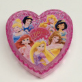Boîte de rangement en forme de coeur Disney en plastique