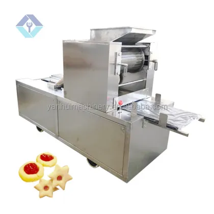 Walnut Peach Crispy Biscuits Making Machine: Soft and Hard Cookies Pressing Equipment