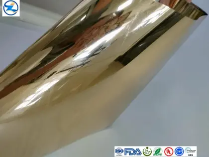 Golden pvc pet table cloth film