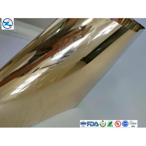 Golden pvc pet table cloth film