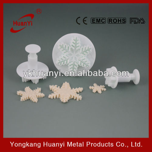 Snowflake Plunger Cutter Tools Cake Decorating