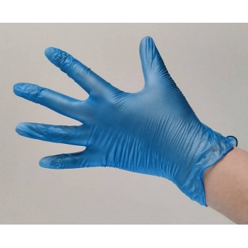 Jednorazowe rękawiczki Bezpudrowe Blue Machinery Pvc Vinyl Food Single Use