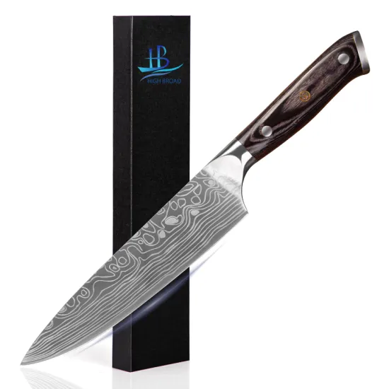 Professional 8 Inch German 1.4116 Stainless Steel Kitchen Knives: Ideal for Fruit and Chef Cutting in Kitchen & Restaurants