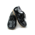 Zapatos Oxford Niños Piel Verdadera Negra