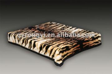 100% polyester printed mink animal blanket 4.8kg