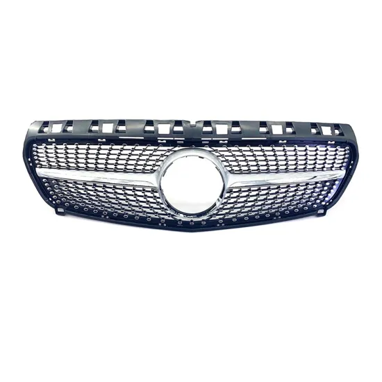 Diamond Style ABS Grille for Mercedes-Benz W176 2013-2015 (Silver or Black)
