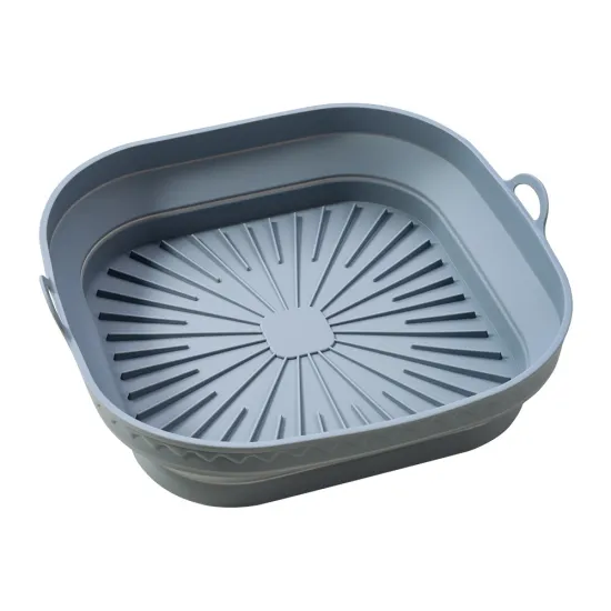 Best Selling Reusable Silicone Oven Liner and Baking Basket Air Fryer Mats with Handles