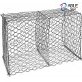 Zinc-5% Fil d&#39;acier en aluminium 8 × 10 gabion hexagonal