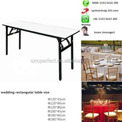 Sino Perfect Banquet Wedding Restaurant Furniture - Foldable Modern Dining Wedding Table