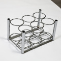 Metal Customized Silver Chrome Oxygen 6 Cylinder Holder