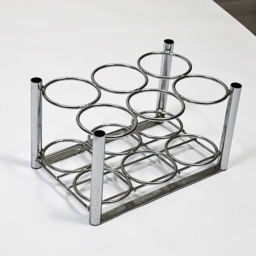 Metal Customized Silver Chrome Oxygen 6 Cylinder Holder