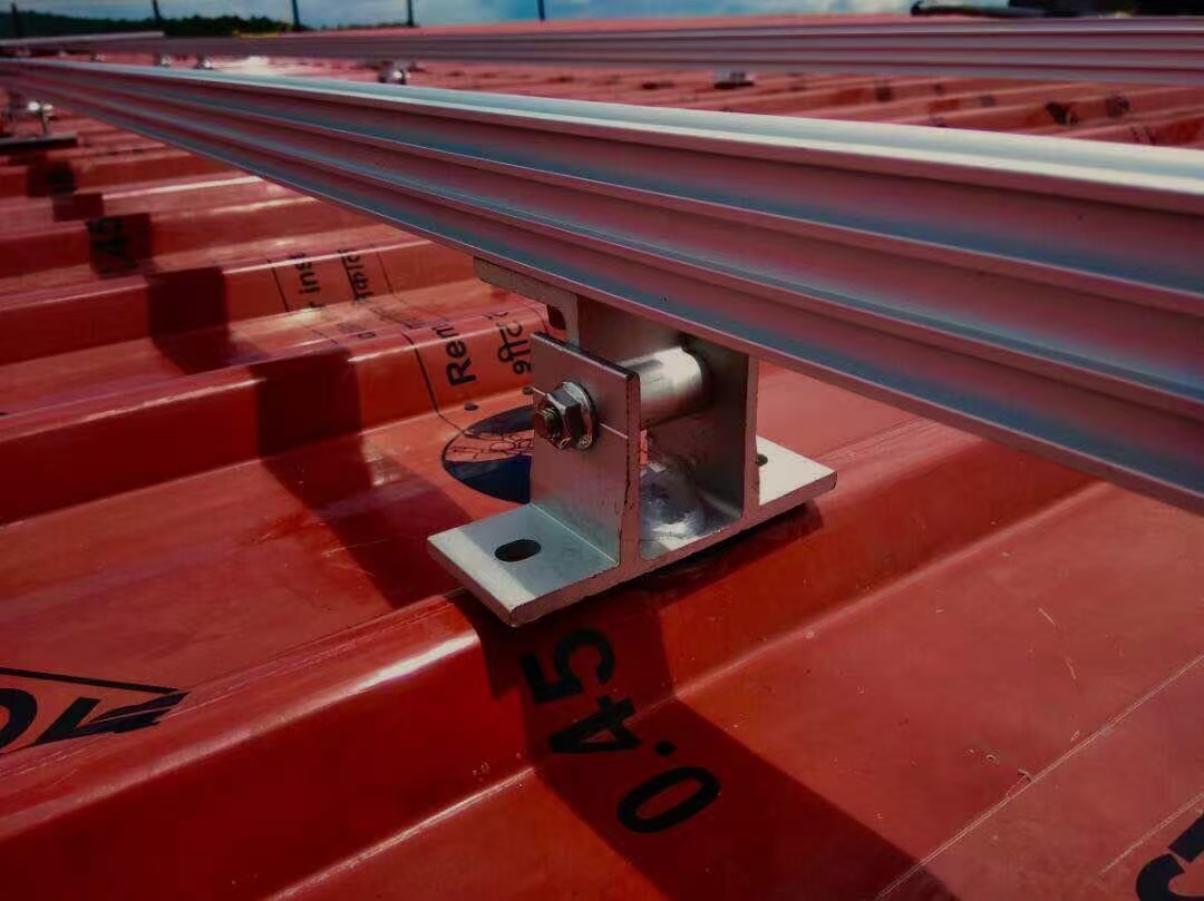 Aluminum alloy seam rooftop solar mounting system