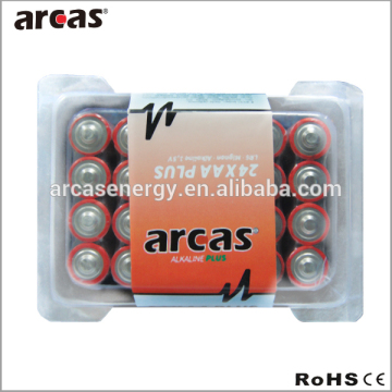 24 pack box 1.5v AA alkaline battery lr6