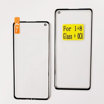 Kuli卸売タッチスクリーンフロントアウターガラスOnePlus 1+8パネル用のオレオフォビックコーティング付き