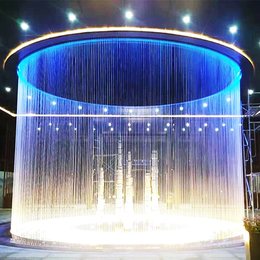 Digital water curtain
