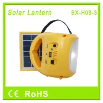 Solar Lantern With USB Charger And Li-ion Battery