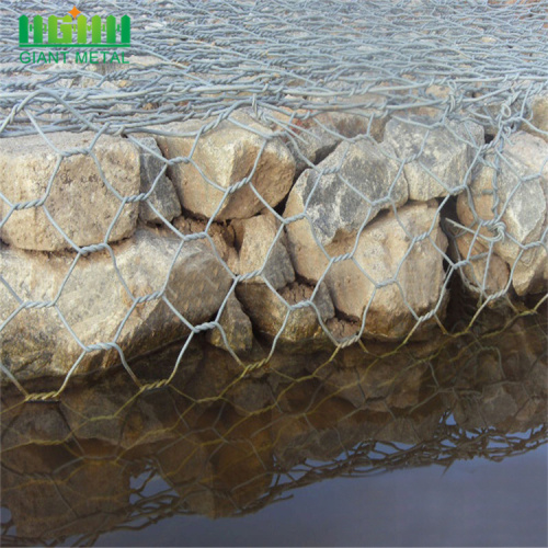 Gabion-doos gebruikt voor oeverbescherming