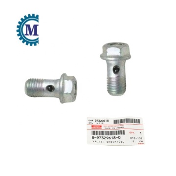 Genuine Original Oil Check Valve 8-97329618-0 for 4HK1 6HK1 4BD1 4BG1 6BD1 6BG1