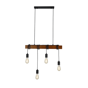 Modern Wrought Iron Wooden Chandeliers | Lamparas De Techo Colgante | Living Room Pendant Lights