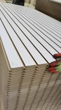 Factory-Groove and Slot White Melamine MDF in 12mm 15mm 18mm