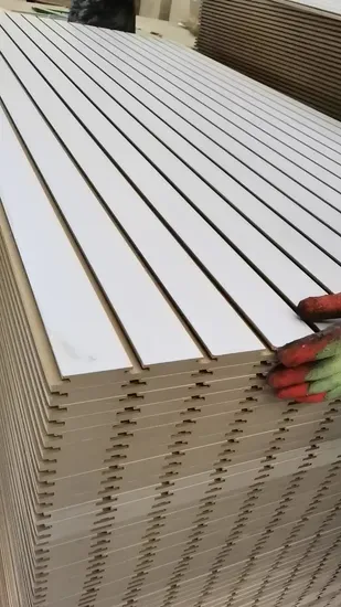 Factory-Groove and Slot White Melamine MDF in 12mm 15mm 18mm