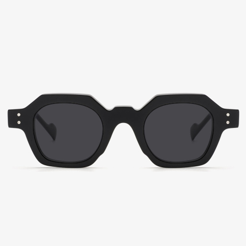 Black Hexagon Sunglasses Frame
