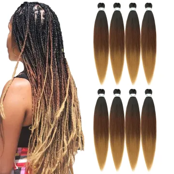 Dyeing Extensions Crochet for African Hair Expression Ombre  Braids Easy Braid Pre Stretched Synthetic Braiding Hair