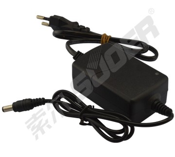 12V 1A Power Adapter Dubbele draden Power Adapter met ronde plug