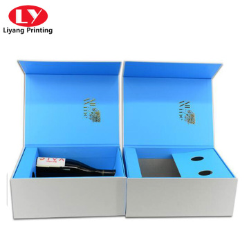 Cardboard Wine Paper Packaging Box Custom 2 Bottle