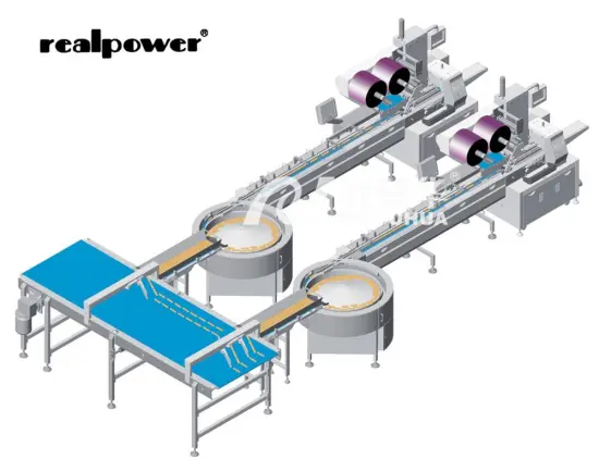 Horizontal Automatic Flow Packing Machine for Rice Bar, Egg Roll, Cookies, and Wafer Rolls Packaging Line