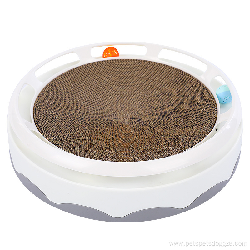 Waterproof cat corrugated paper scratcher turntable toy