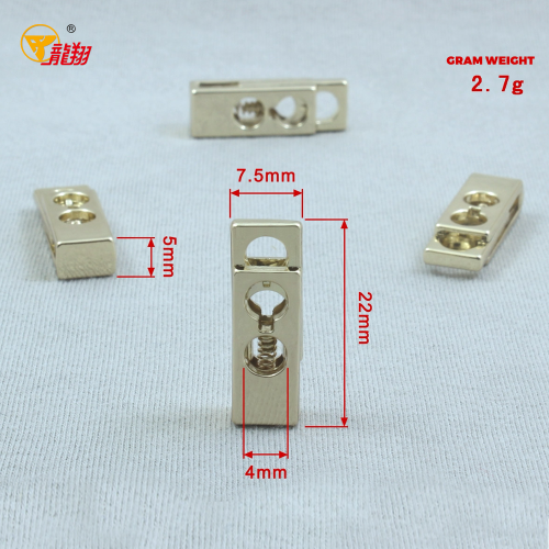 قفل سلك معدني مزدوج الفتحة للملابس