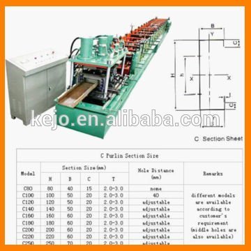 Good quality cz purlin rolling machine in shanghai