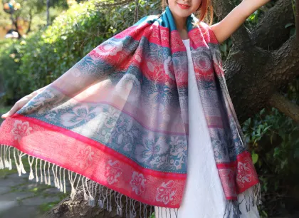 2015 autumn and winter wild national golden shawl shawl 15038