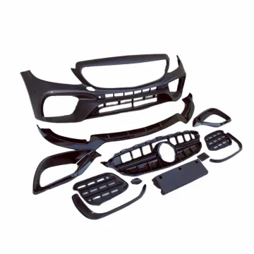 Used for Mercedes Benz W205 modification PP injection molded front bumper front bumper decorative body kit rear diffuser side sk