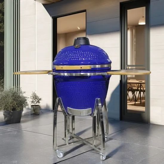 Portable 23.5 Inch Charcoal Grill Smoker - Auplex Kamado Joe for Camping