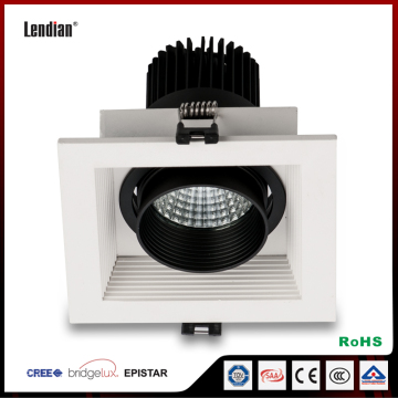 One Head Cob 15W Square Led Grille Light Aluminium Housing Ra 80 Grille Spot Light For Art Gallery / Museum Lighting