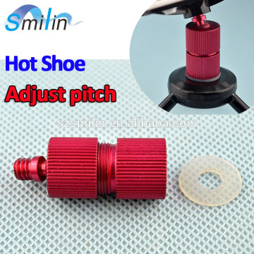 American shoe manufacturer universal 1/4"-20 Camera Accessory Mount to Hot or Cold Shoe with Mini Ball Head