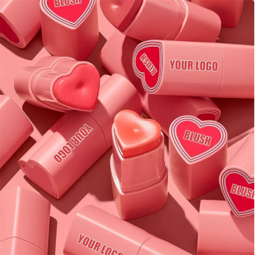 Heart Shape Blush on Stick Matte Tint Blush