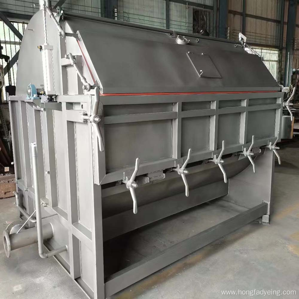 Bleaching and dyeing machine for hemp garments