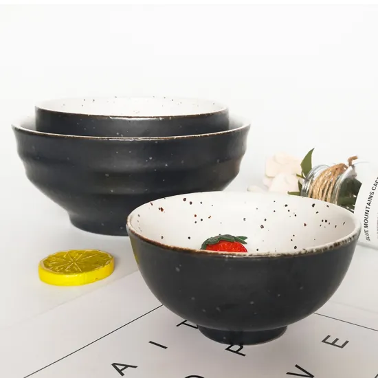 Wholesale ramen bowl  japanese bowl soup noodle ceramic ramen  bowls set for restaurant