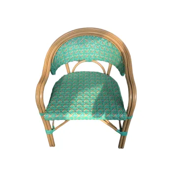 French Cafe Rattan Chairs and Tables for Outdoor Restaurant and Coffee Shop