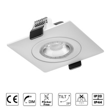Adjustable recessed downlight LED